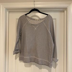 Joie boat neck striped sweatshirt